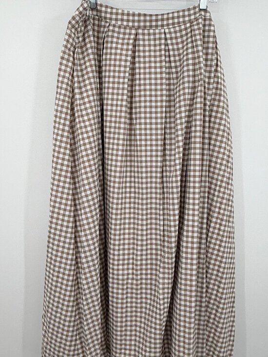 Dainty Jewells Dresses & Skirts - NWT Dainty Jewells Gingham Maxi Skirt Pleated Womens Plus 3XL Lined